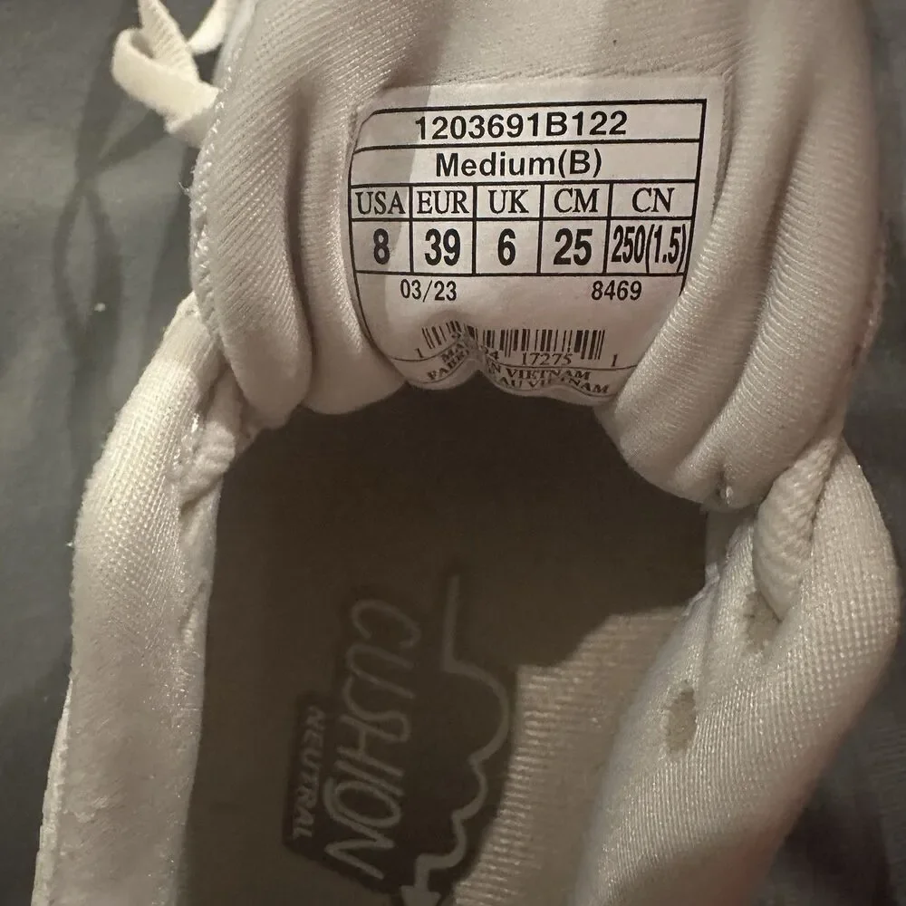 Brooks Glycerin 20 White Khaki Sneakers 1203691B122 Athletic Running Shoes 8B